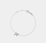 Dainty Gold Bow Tie Charm Bracelet