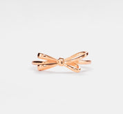 Dainty Gold Bow Tie Band Ring