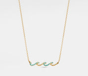 Dainty Gold Ocean Wave Necklace