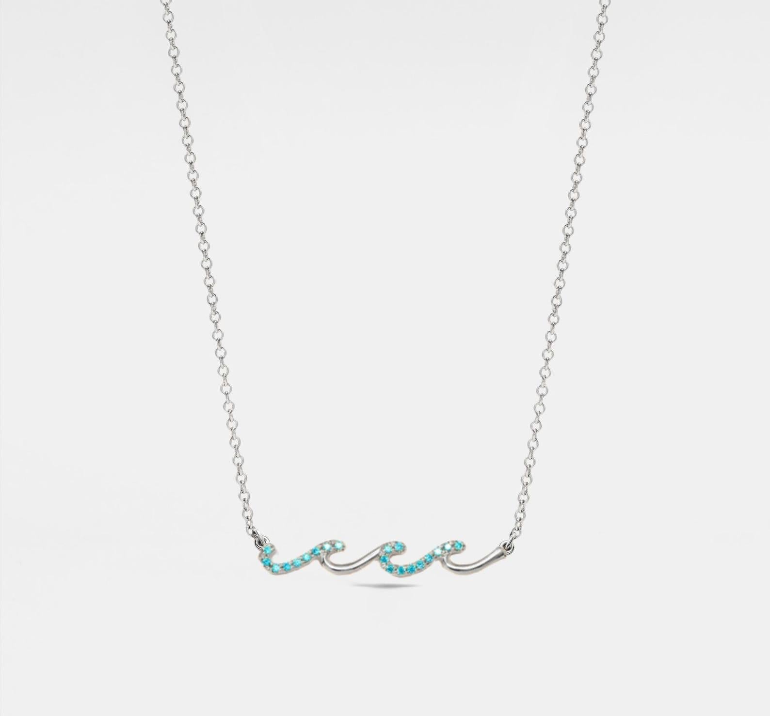 Dainty Gold Ocean Wave Necklace