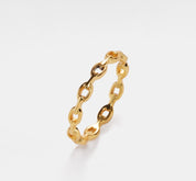 Dainty Gold Chain Link Ring