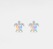 Dainty Sterling Silver Sea Turtle Earrings