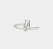 Personalized Initial Letter Stacking Ring