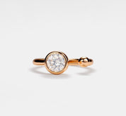 Dainty Moissanite Stacking Ring in Gold