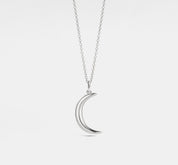 Dainty Gold Crescent Moon Necklace for Friends