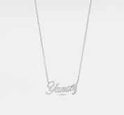 Personalized Name Charm Necklace in Sterling Silver