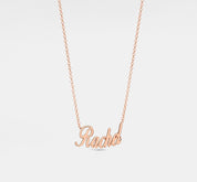 Personalized Name Charm Necklace in Sterling Silver