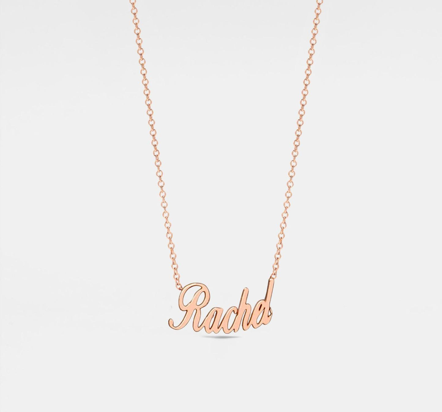 Custom Name Charm Necklace in Sterling Silver