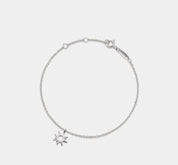 Dainty Gold Sun Charm Stacking Bracelet