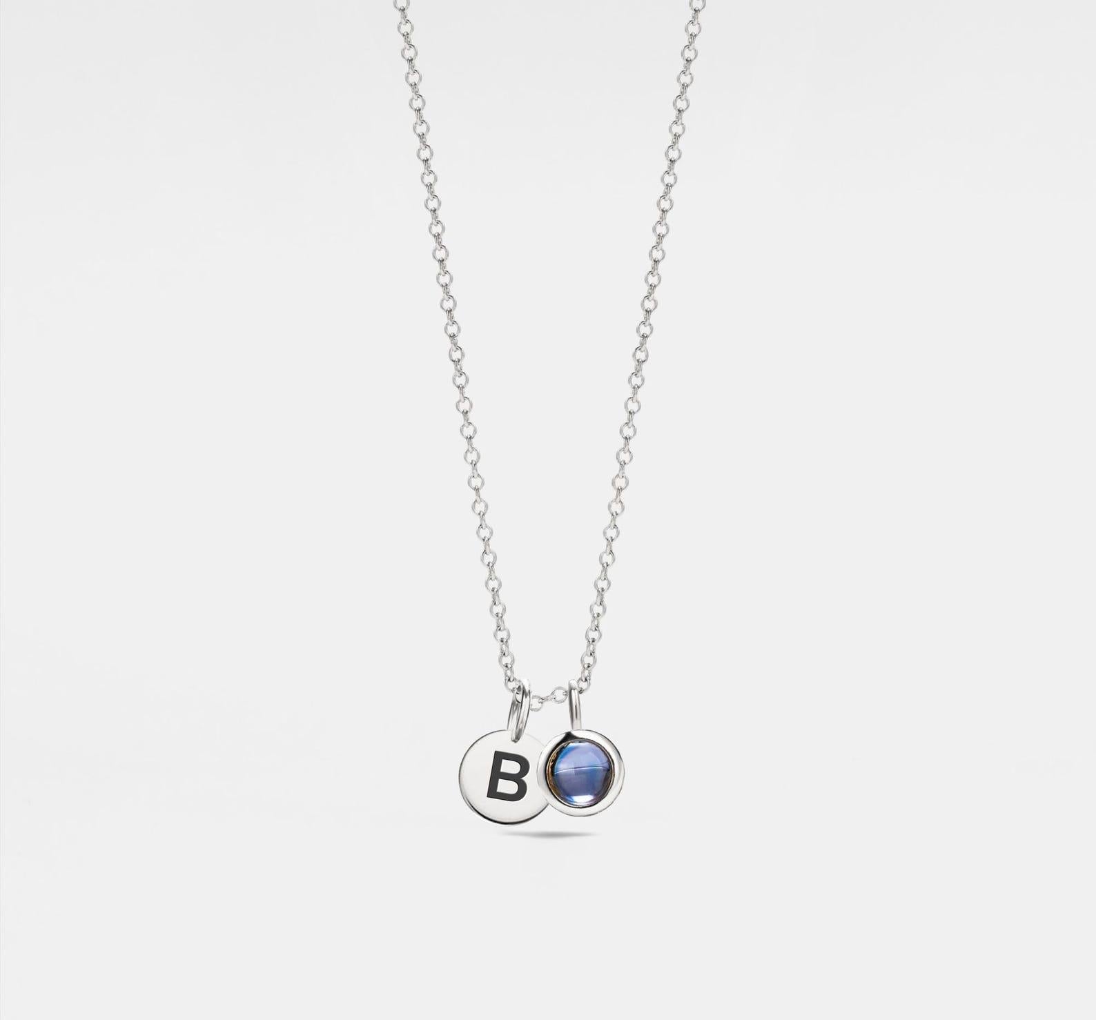 Custom Initial Photo Projection Necklace