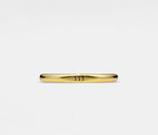 Custom Gold Angel Number Band Ring