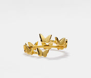 Gold Butterfly Bypass Ring for Friends