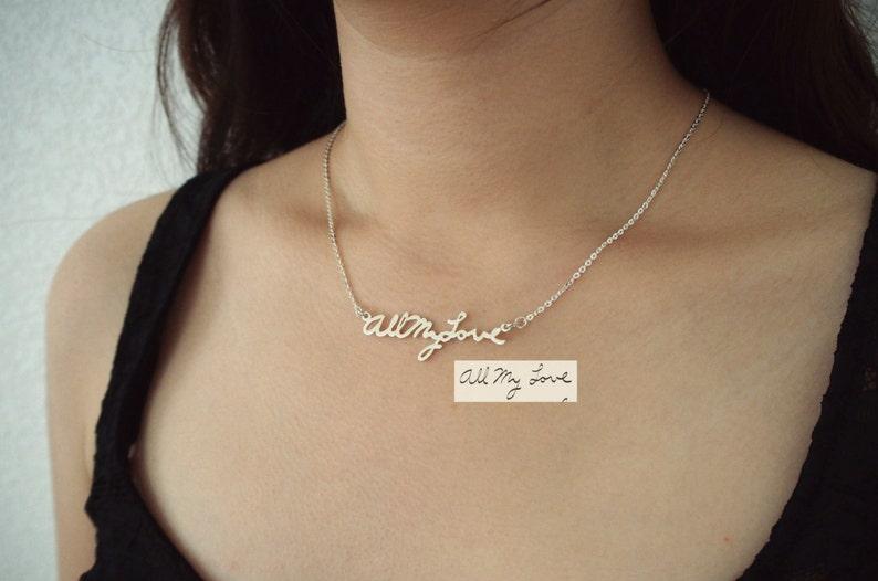 Personalized Handwriting Memorial Necklace