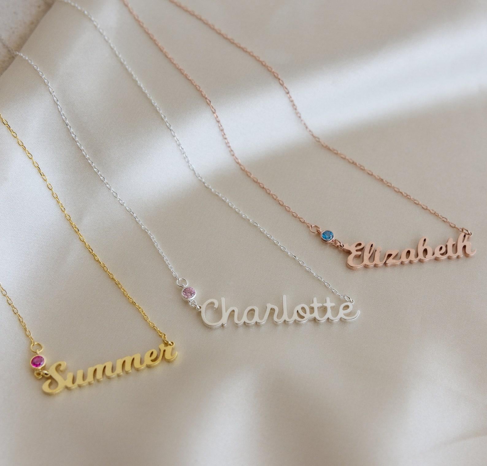 Personalized Name Necklace for Baby Girls