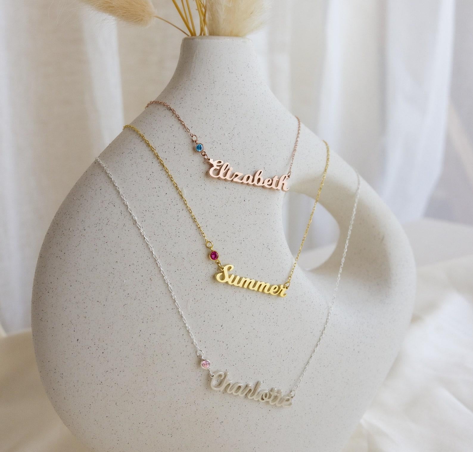 Personalized Name Necklace for Baby Girls