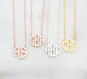 Dainty Monogram Initials Necklace