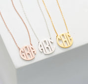 Dainty Monogram Initials Necklace