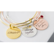 Personalized Handwriting Engraved Bracelet