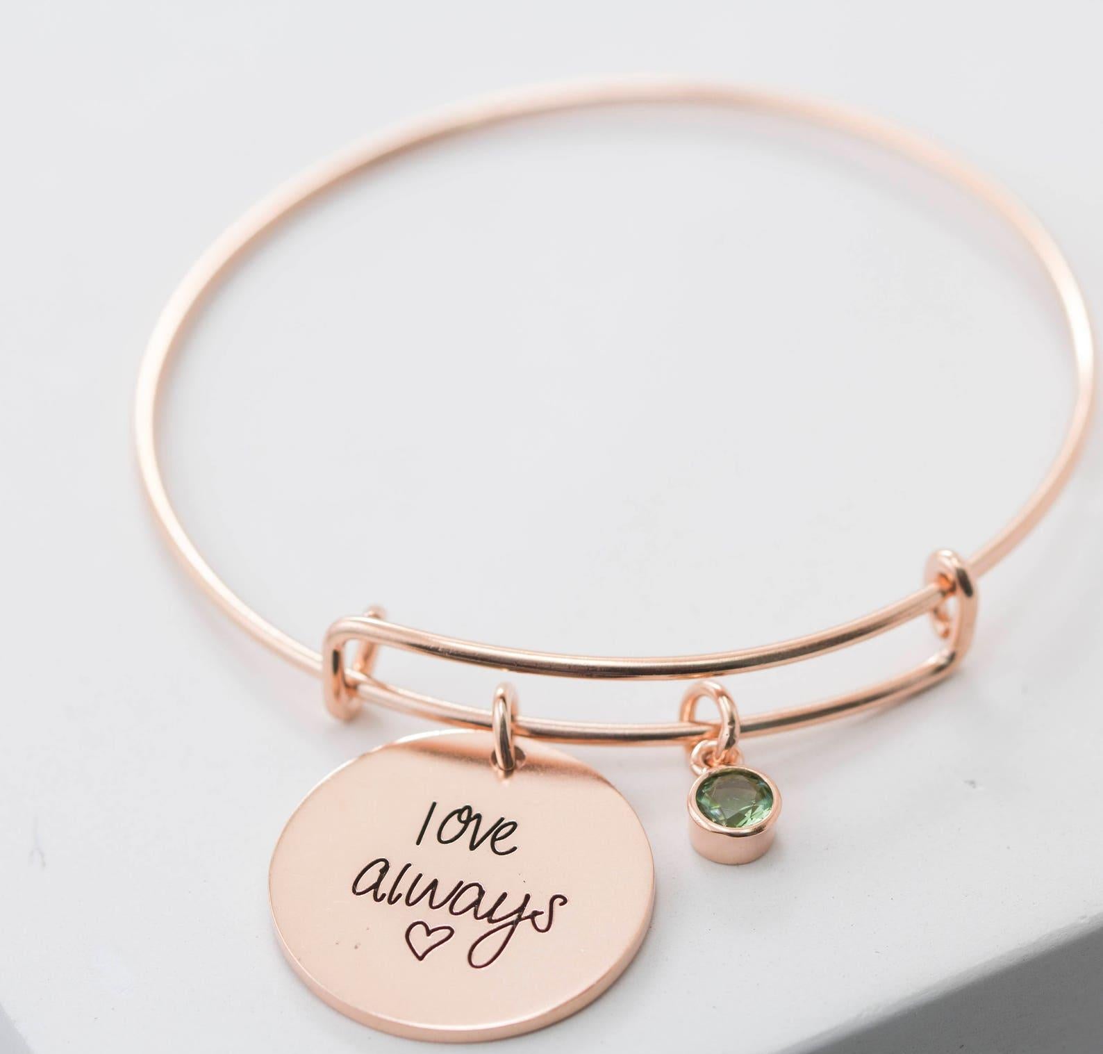 Personalized Handwriting Engraved Bracelet