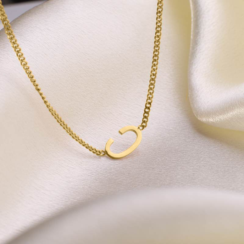 Slim Initial Necklace