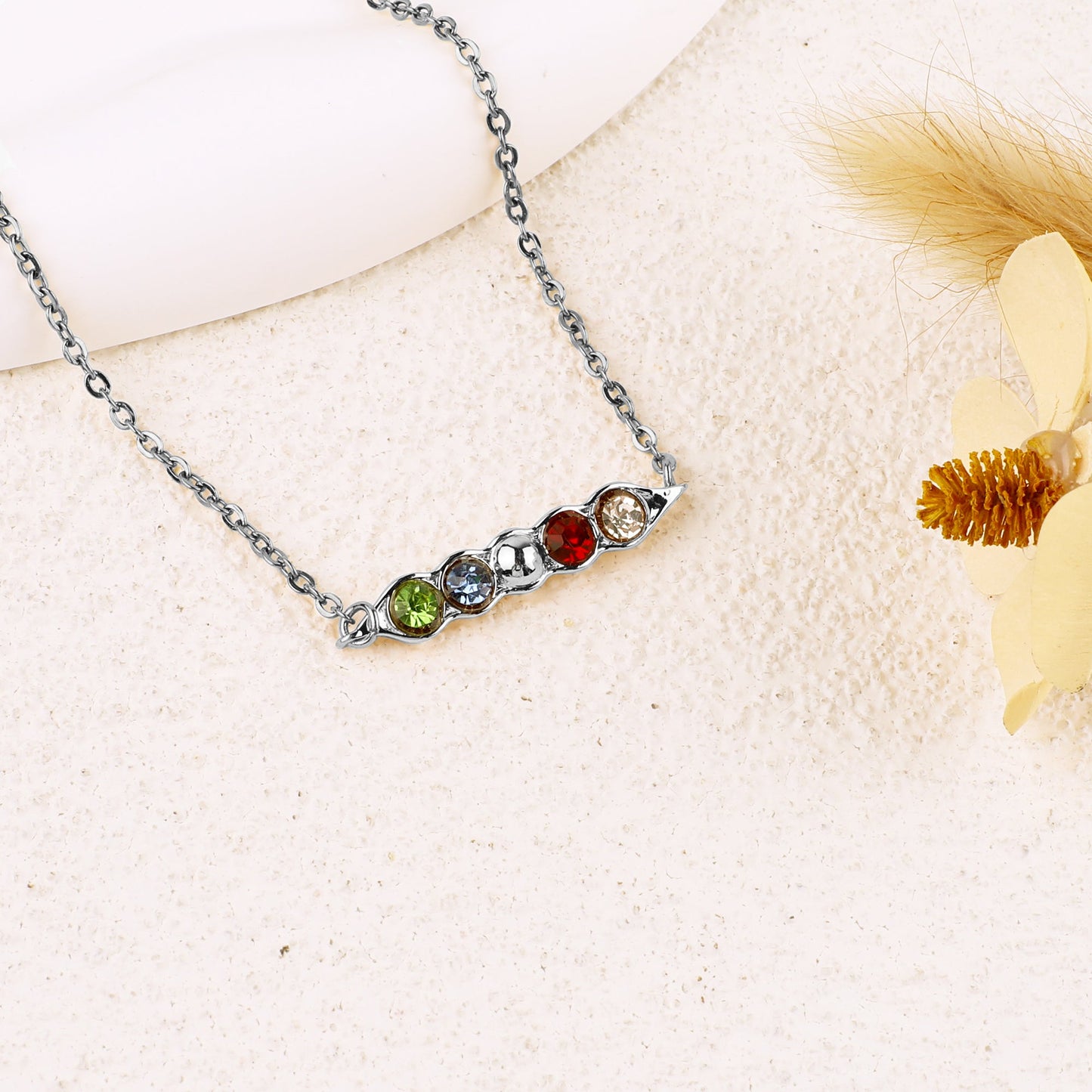 Birthstone Peas in a Pod Bracelet