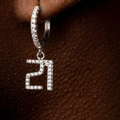 Custom Number Earrings