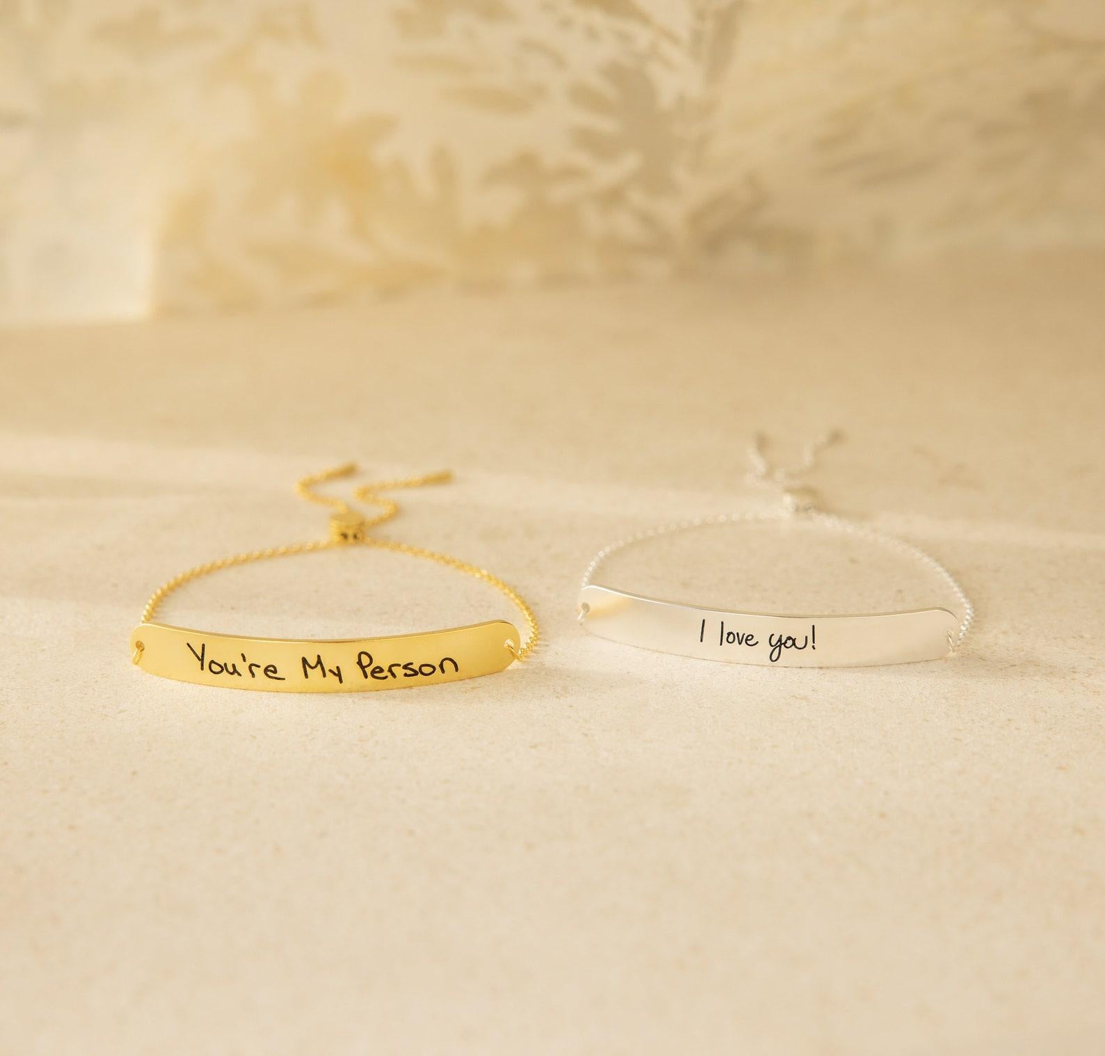 Personalized Handwriting Bracelet for Friends