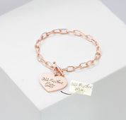 Handwriting Charm Bracelet in Sterling Silver