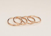 Personalized Delicate Name Stacking Ring