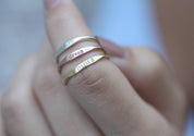 Personalized Delicate Name Stacking Ring