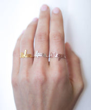 Personalized Children Name Ring in Sterling Silver