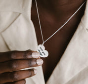 Custom Handwriting Heart Charm Necklace