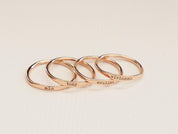 Personalized Skinny Name Ring