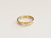 Personalized Skinny Name Ring