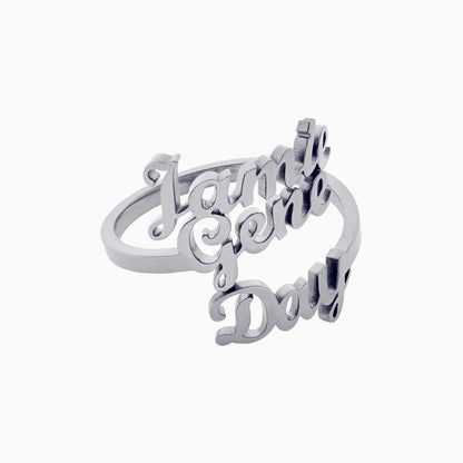 Personalized Triple Name Ring