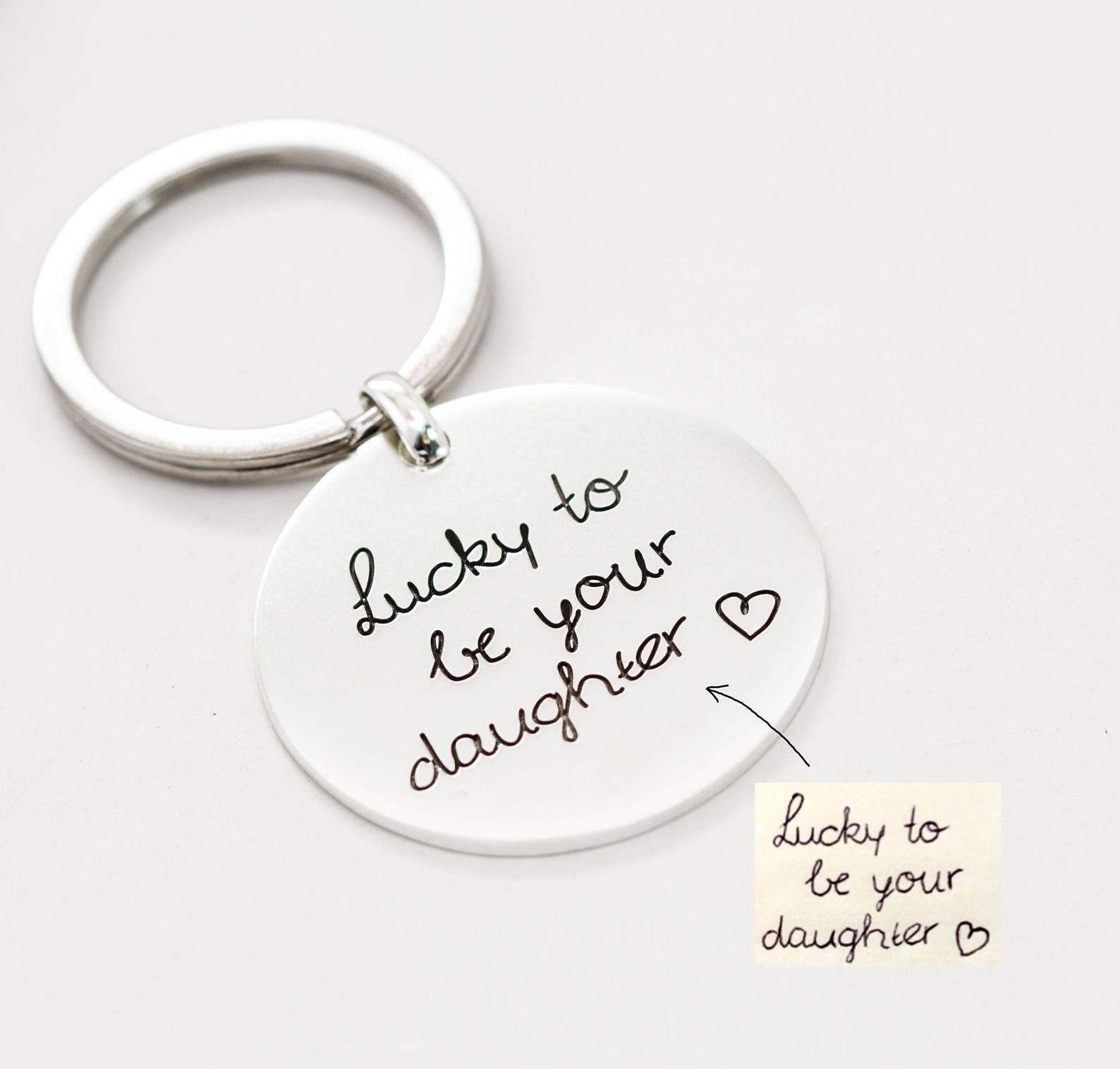 Personalized Kid Drawing Keychain Charm