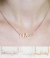 Personalized Sterling Silver Name Necklace