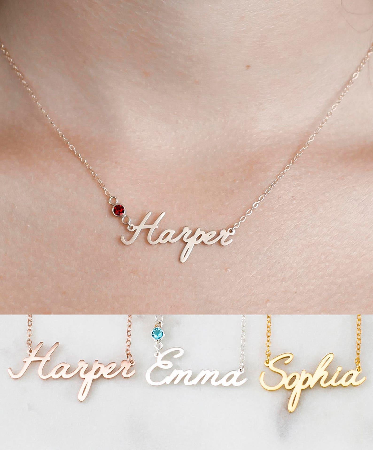 Personalized Sterling Silver Name Necklace