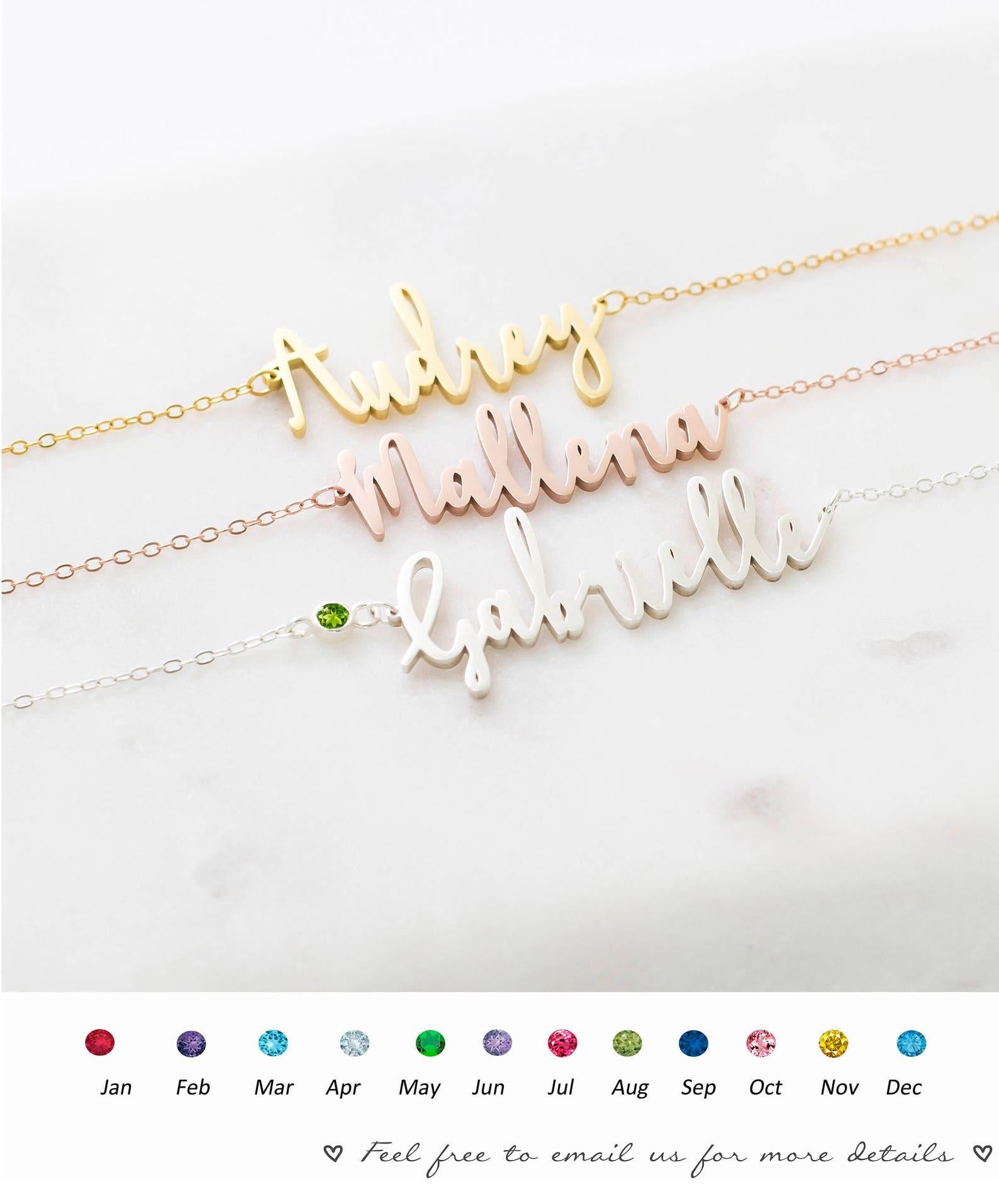 Personalized Sterling Silver Name Necklace