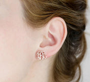 Personalized Monogram Stud Earrings for Her