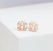 Personalized Monogram Stud Earrings for Her