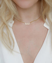 Personalized Old English Name Necklace