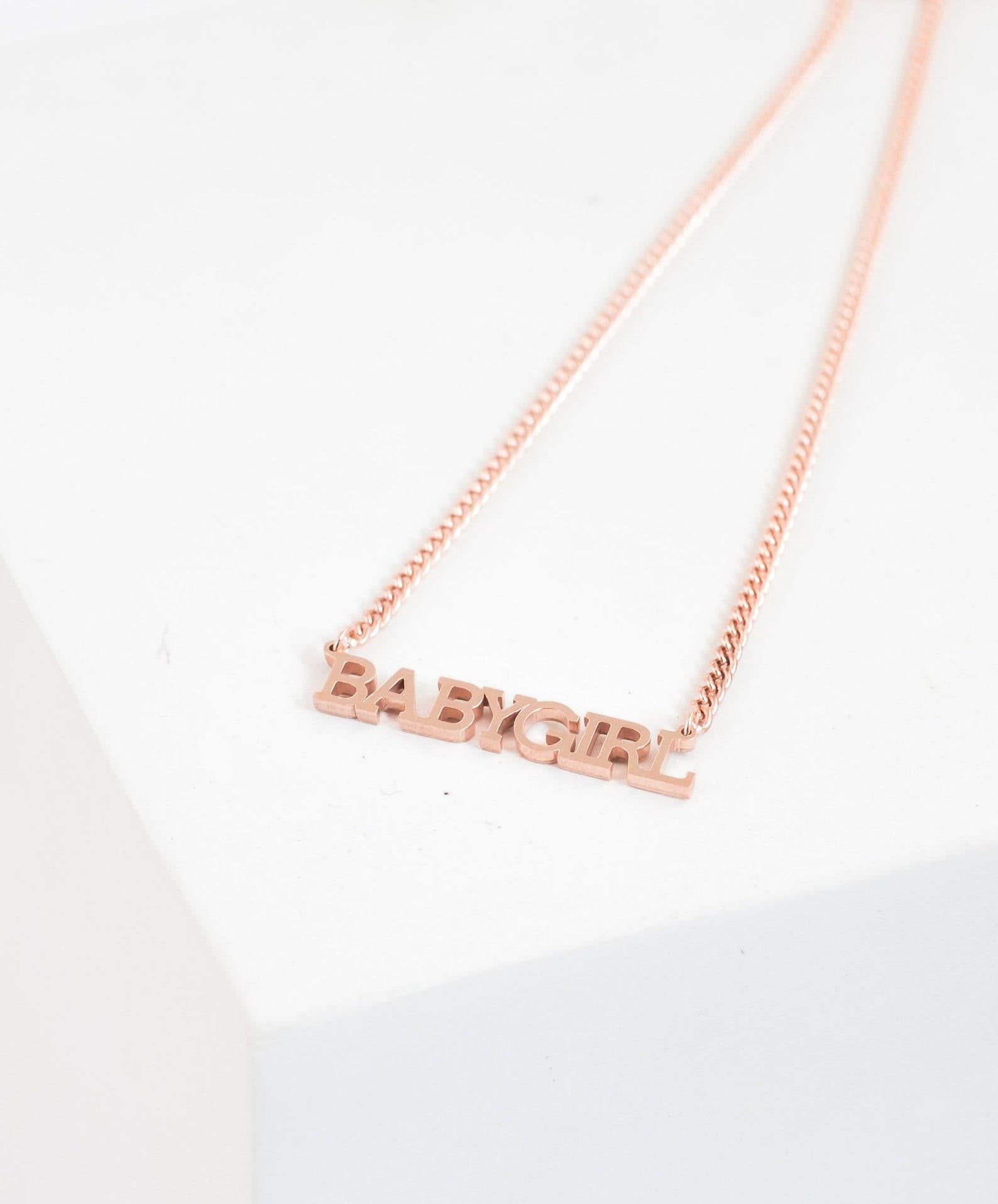 Personalized Old English Name Necklace