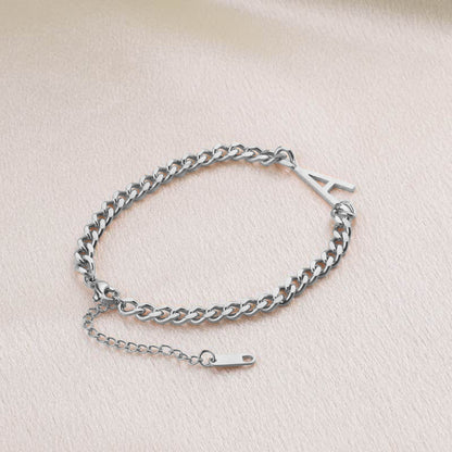 Personalized Skinny Initial Bracelet