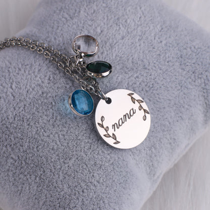 Personalized Birthstone Pendant Necklace