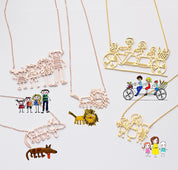 Custom Children's Drawing Necklace