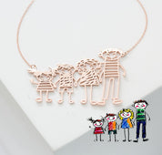 Custom Children's Drawing Necklace