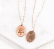 Sterling Silver Handwriting Necklace