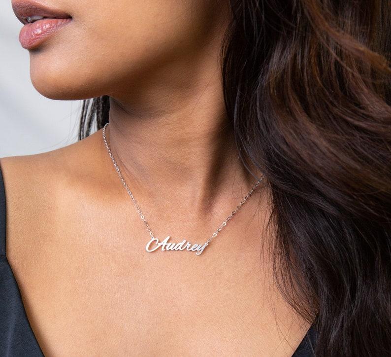 Sterling Silver Name Necklace Gift