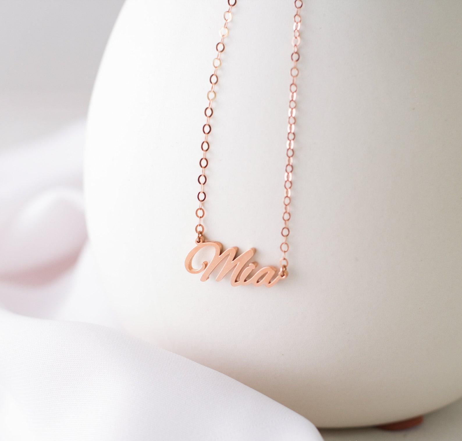 Sterling Silver Name Necklace Gift